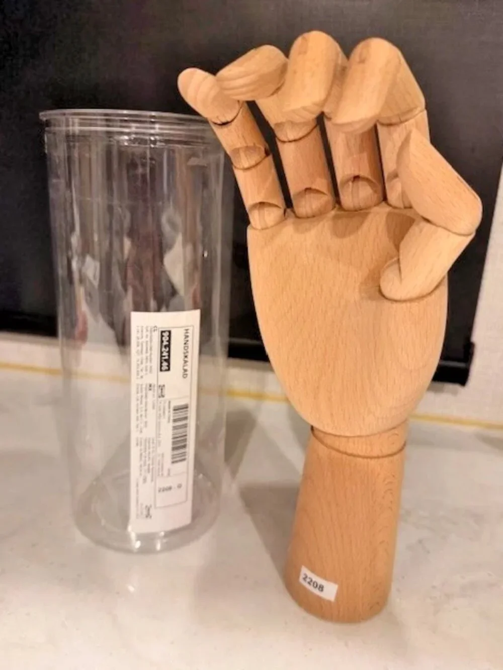 HANDSKALAD 904.241.46 Decoration, hand, natural